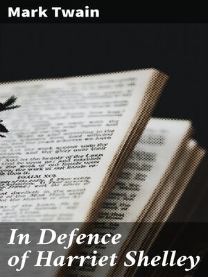 cover image of In Defence of Harriet Shelley